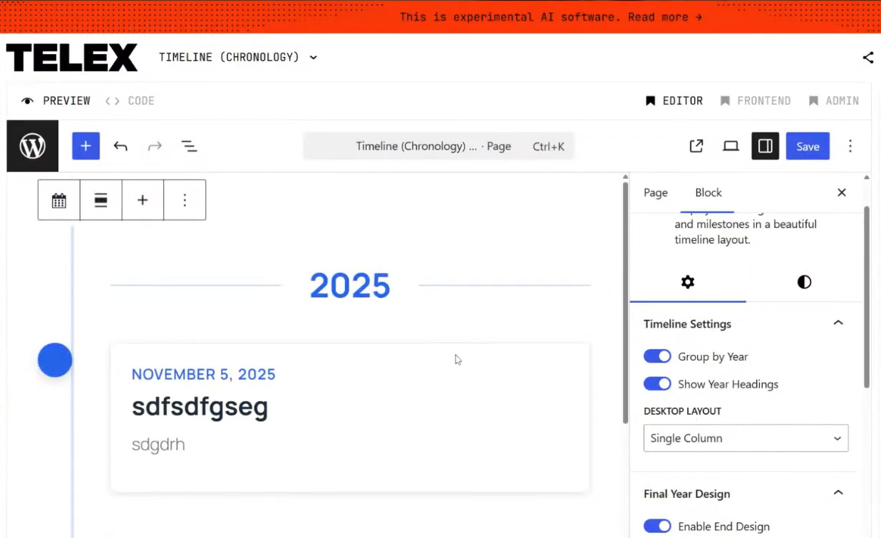 5) Cronología de hitos